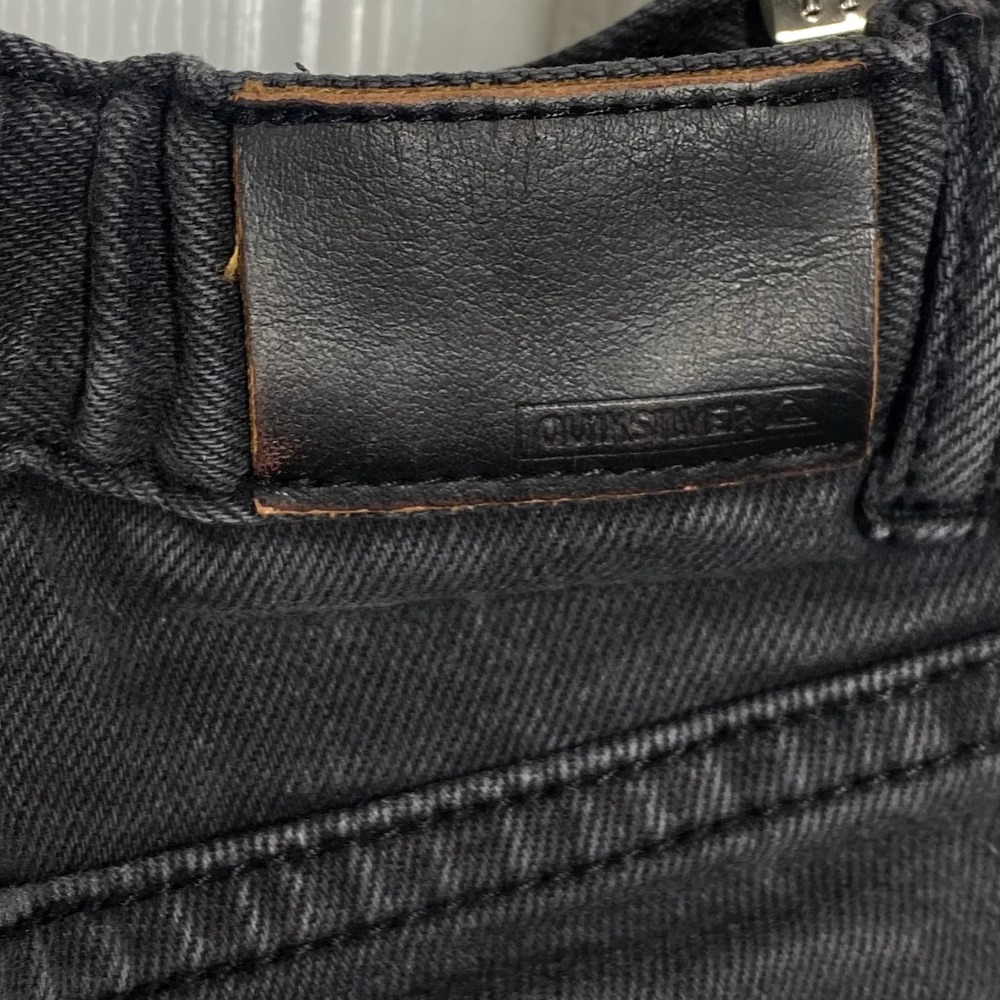 Quiksilver Slim Straight Fit Denim Jeans Dark Gray Size Boys Medium - Picture 6 of 7